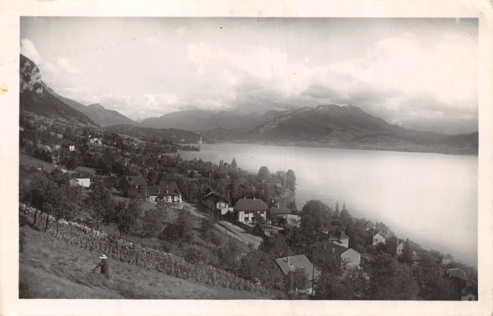 Lac d'Annecy — Vue générale de Veyrier — Édition Gil - Frente