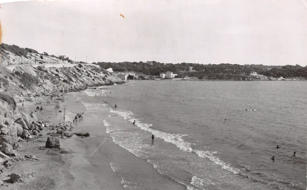 Strand von Lido — Ansicht von Bandol — Henri LAULAGNET Editions - Vorderseite