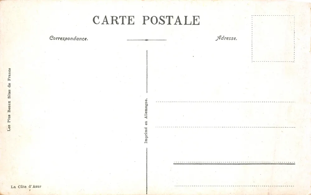 Monaco, Schloss des Prinzen. Thronsaal — Verleger 'La Côte d'Azur' - Rückseite