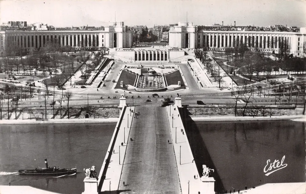 Brücke von Iéna und Palast von Chaillot — Panoramablick — Estel - Vorderseite