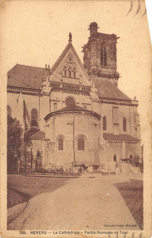 Nevers — Die Kathedrale — Römische Teil und Turm — Sammlung Roubé n°254 - Vorderseite