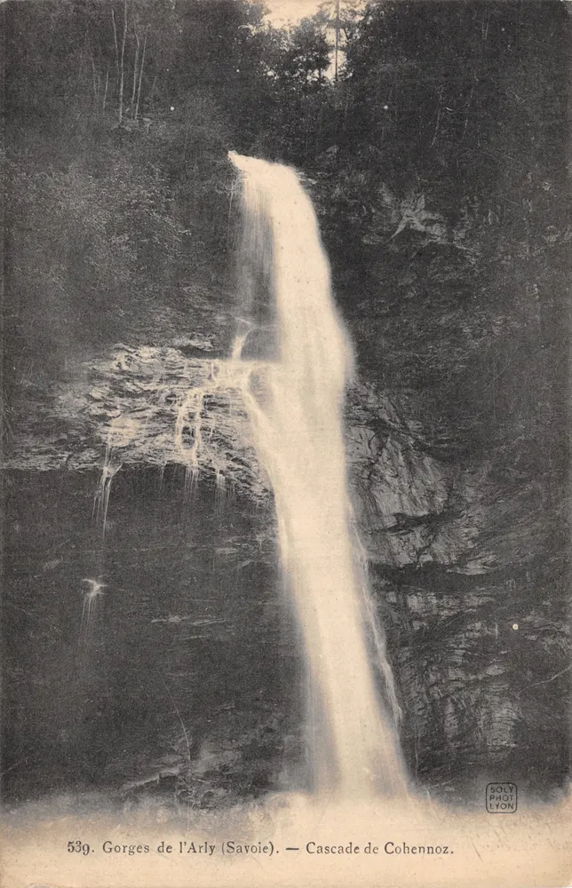 Gorges von Arly (Savoie) — Wasserfall Cohennoz — Soly Phototon, n° 53g - Vorderseite