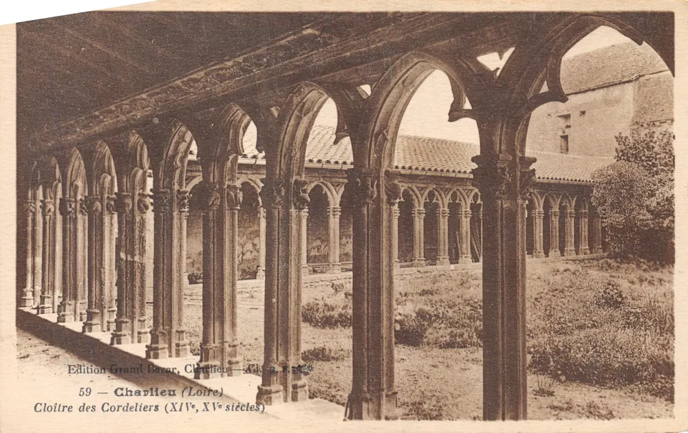 Kloster der Cordeliers — Ansicht des Konvents — Edition Grand Bazar, Charlieu - Vorderseite