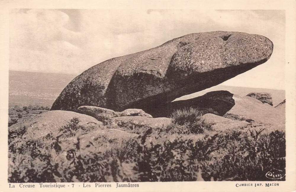 Die Jaumâtres-Steine — riesige Felsen in der Creuse — Cumbier Imp. Macon - Vorderseite