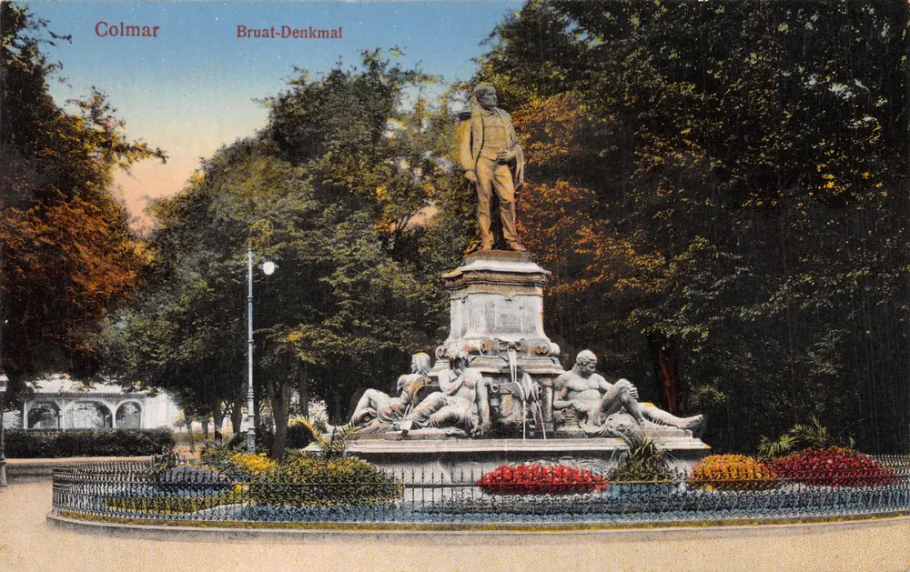 Colmar — Denkmal für Bruat — Verlag Felix Lipp, Straßburg, Nr. 1509 - Vorderseite