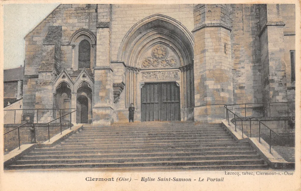 Clermont (Oise) — Église Saint-Samson — Le Portail - 앞면