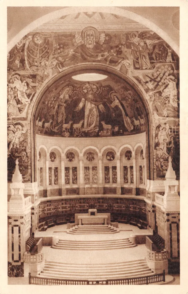 Innenraum der Basilika von Lisieux — Siegesbogen und Chor — Verleger Draeger-Paris, Nr. 19 - Vorderseite