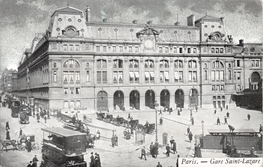 Paris — Gare Saint-Lazare — éditeur A. B - 앞면