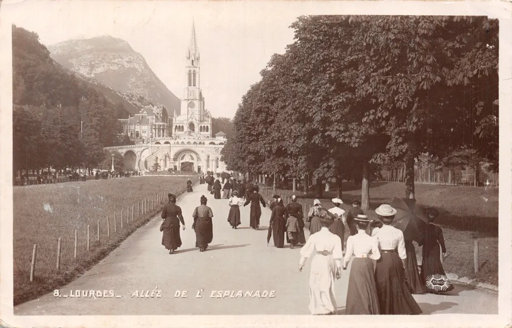 Lourdes — Allée de l'Esplanade — Éditions Limoges - 앞면