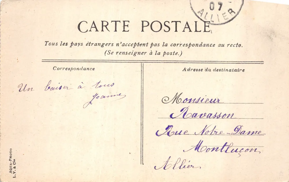 Lille — Die Pforte von Paris — Verlag L.V. & Cie, Nr. 28 - Rückseite