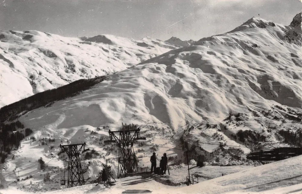 Valloire 1430 m. — Massif de la Sétaz — Ausgabe von E. Grange, Valloire (Savoie) - Vorderseite