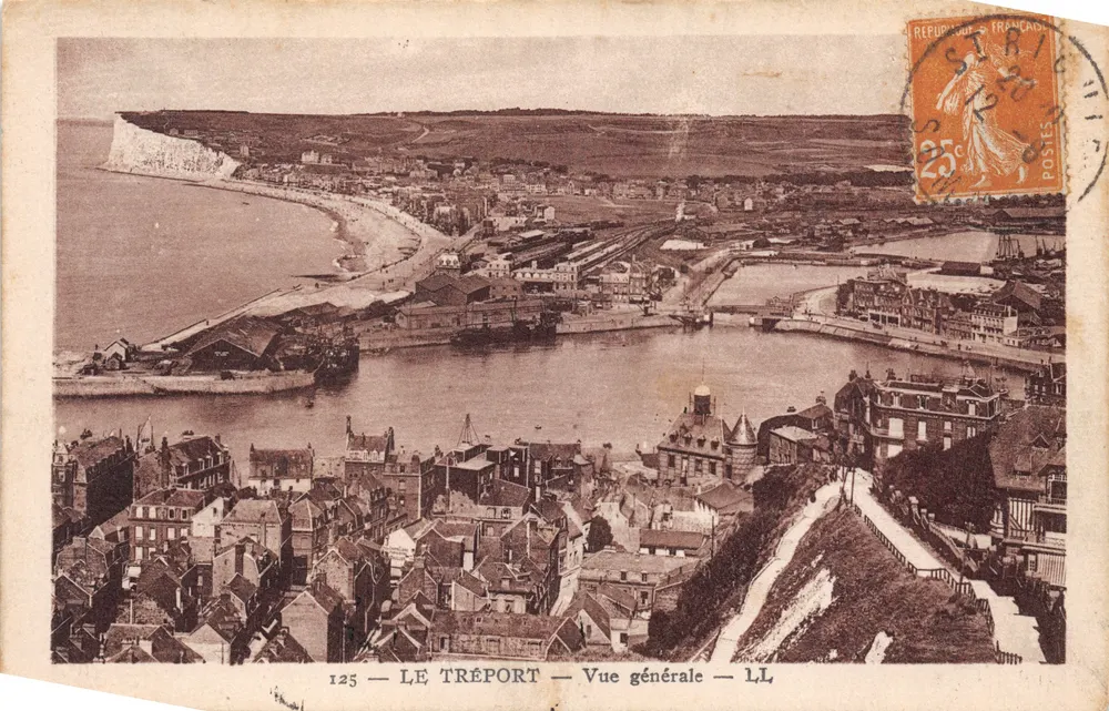 Le Tréport — Vue générale — LL — n°125 — éditeur LL - 앞면