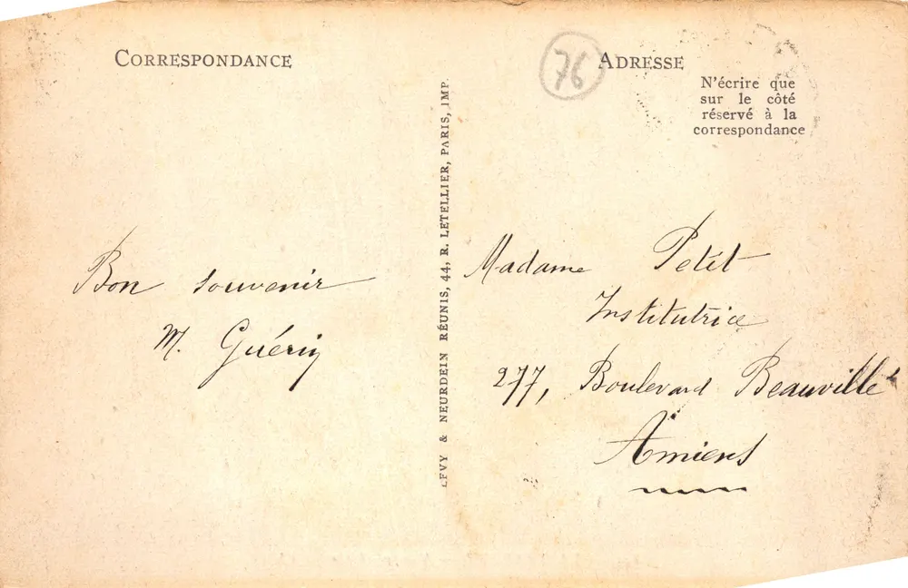 Le Tréport — Vue générale — LL — n°125 — éditeur LL - 뒷면