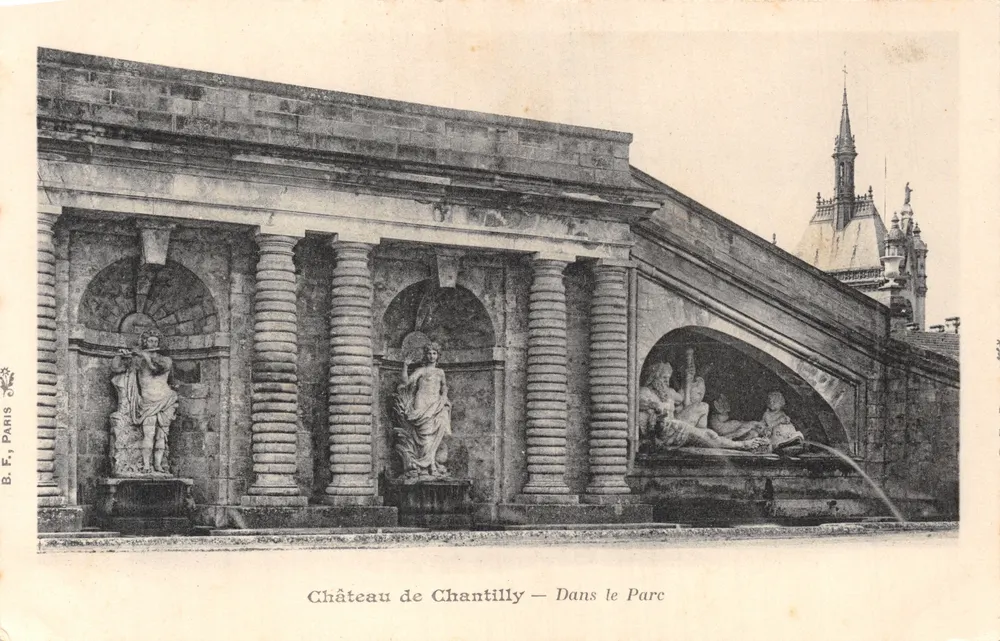 Château de Chantilly — Dans le Parc — B. F., PARIS - Voorkant
