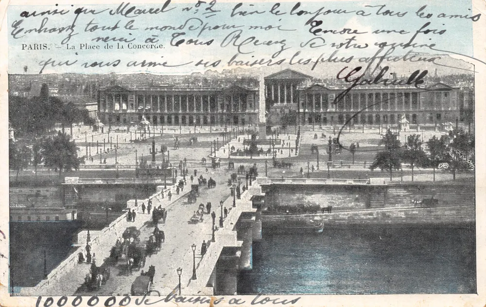 Paris — La Place de la Concorde — éditeur non visible - आगे