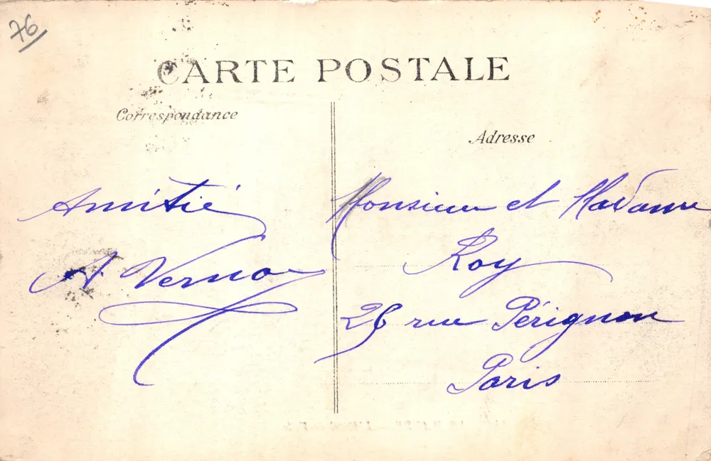 Le Havre — L'Hôtel-de-Ville — éditeur EJD, n° 141 - Verso