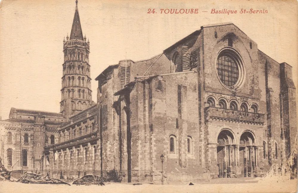 Toulouse — Basilika Saint-Sernin — Verleger nicht sichtbar, Nr. 24 - Vorderseite