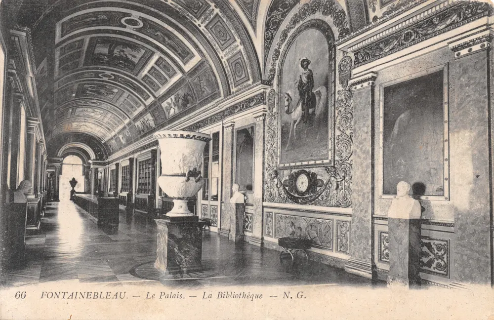 Fontainebleau — Das Schloss — Die Bibliothek — N.G. — n°66 - Vorderseite