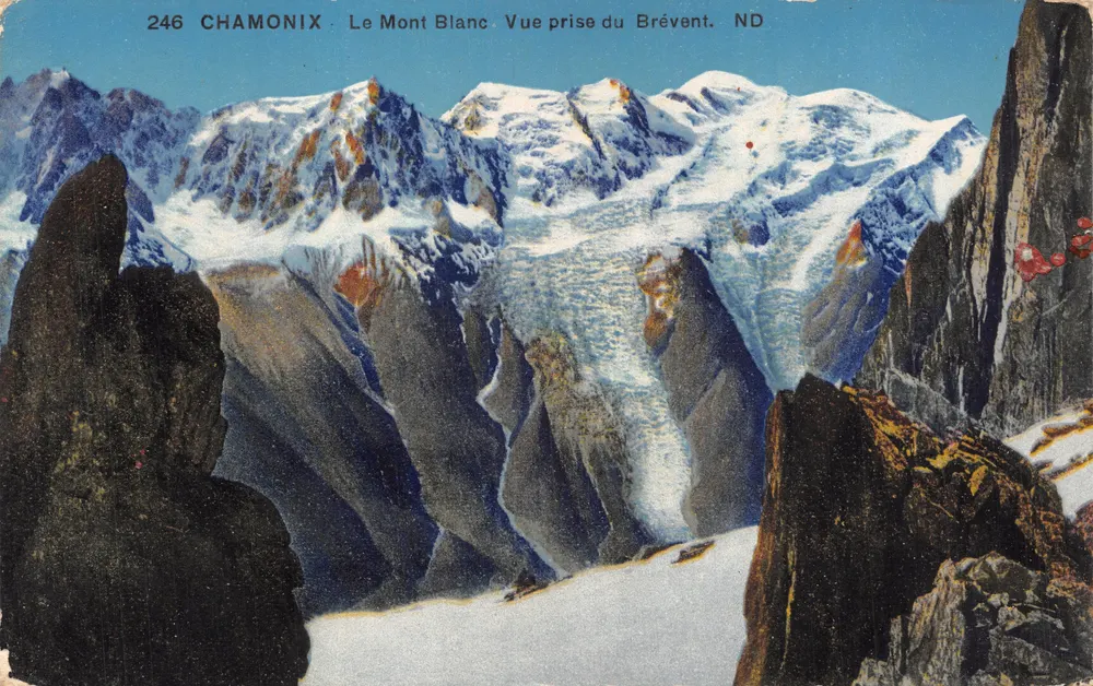 Chamonix — Le Mont Blanc. Vue prise du Brévent — ND - Recto