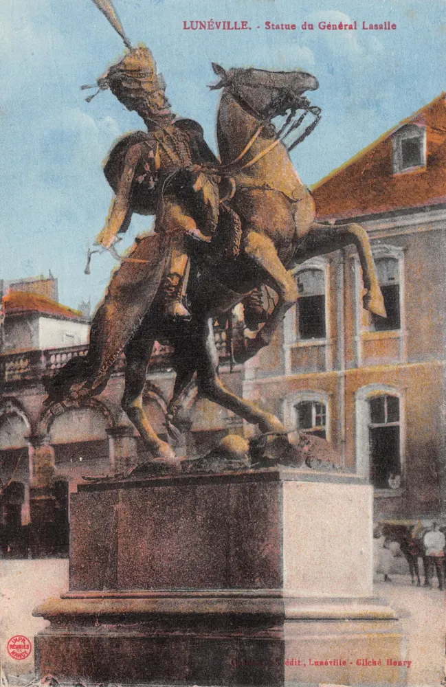 Lunéville - Statue des Generals Lasalle - Verleger Cilché Henry, Seriennummer SH - Vorderseite