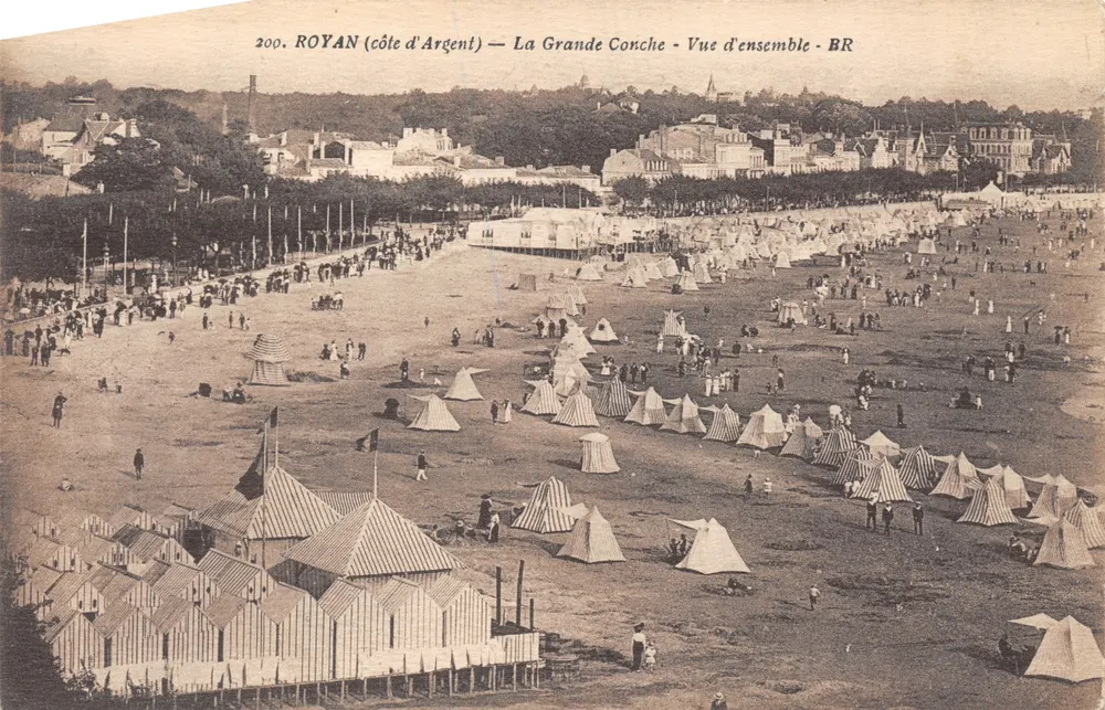 Royan (côte d'Argent) — La Grande Conche — Vue d'ensemble — BR - 앞면