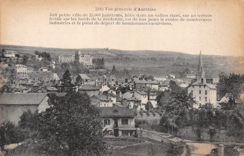 Aurillac — Vue générale — éditeur P. et A. Malroux - 앞면