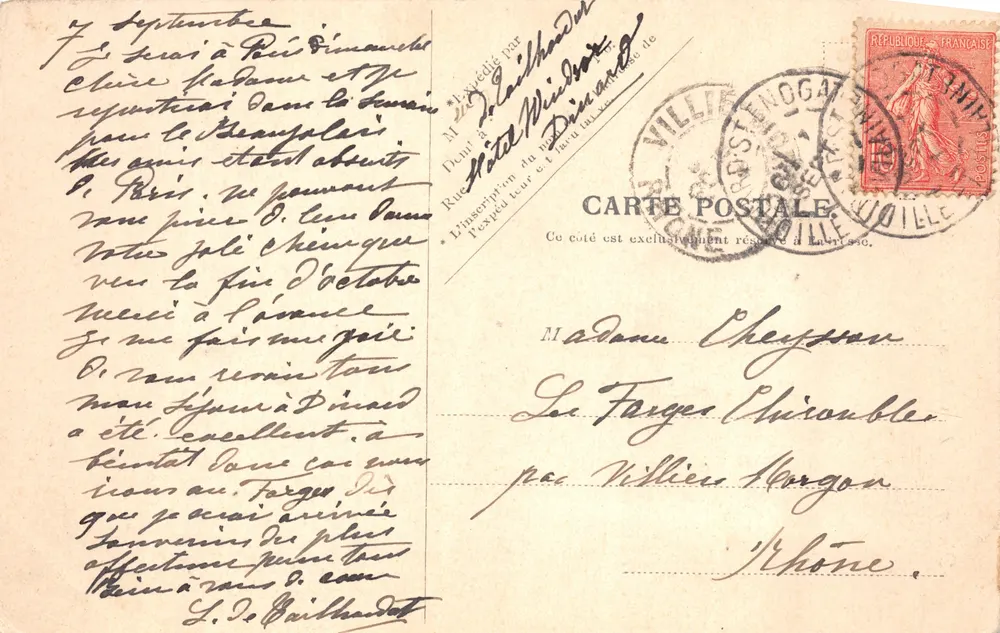 Dinan — Schloss der Herzogin Anne (Gefängnis) — V.P. Paris, Nr. 4 - Rückseite