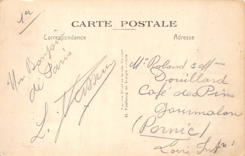 Paris — Arc de Triomphe du Carrousel — E.M. n°15 - पीछे