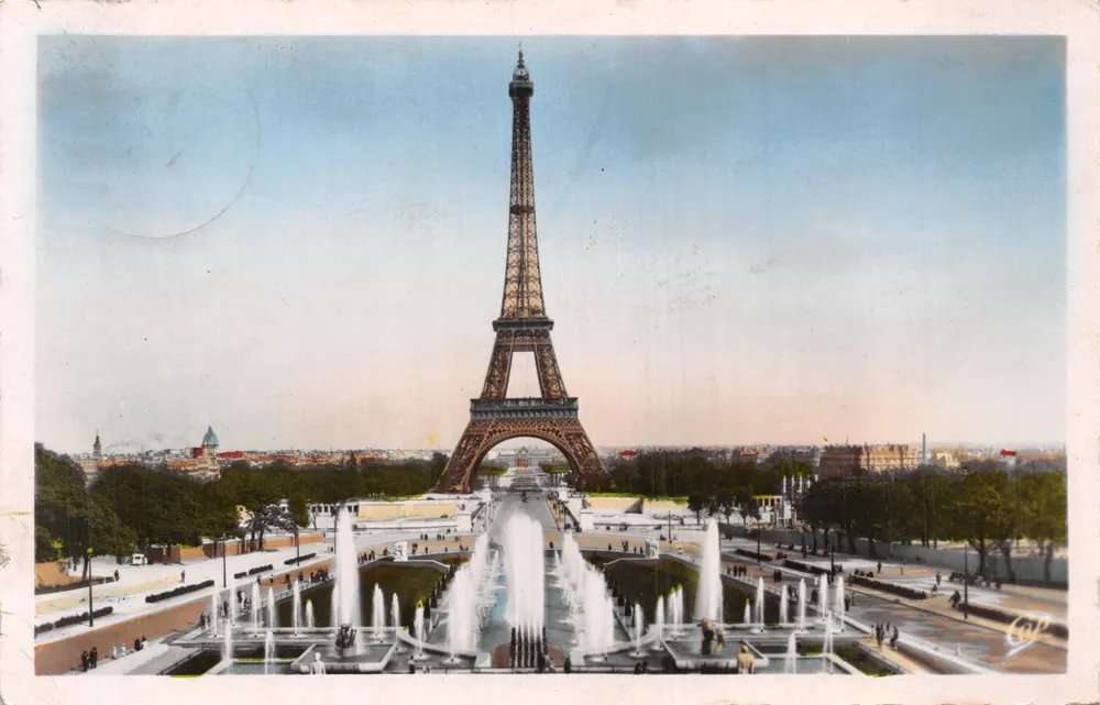 Eiffelturm — Ansicht von den Champs de Mars — Sonderausgabe des Eiffelturms, n° 978 - Vorderseite