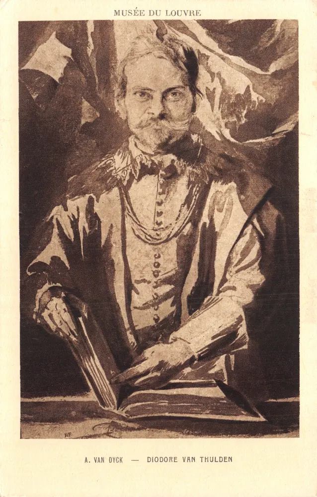 Portrait de Diodore Van Thulden — Musée du Louvre — éditeur A. Van Dyck - Recto