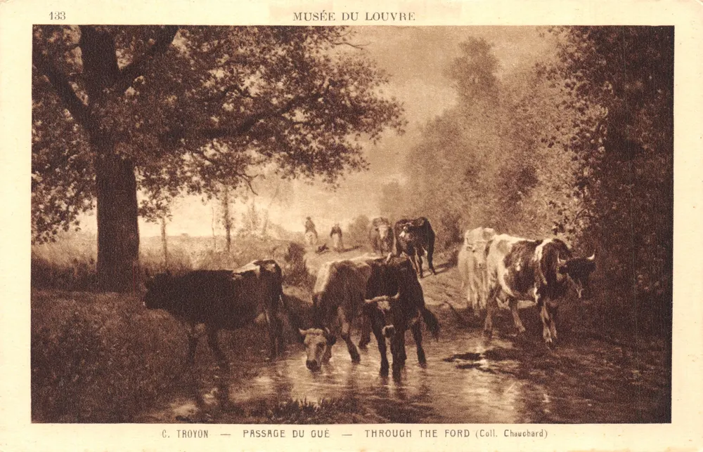 C. Troyon — Passage du Gué — Musée du Louvre (Coll. Chauchard) - Recto