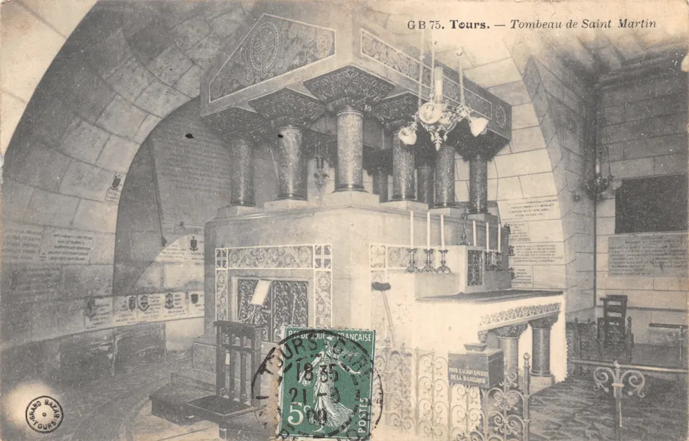 Tours — Tombeau de Saint Martin — Grand Bazar Tours - Recto
