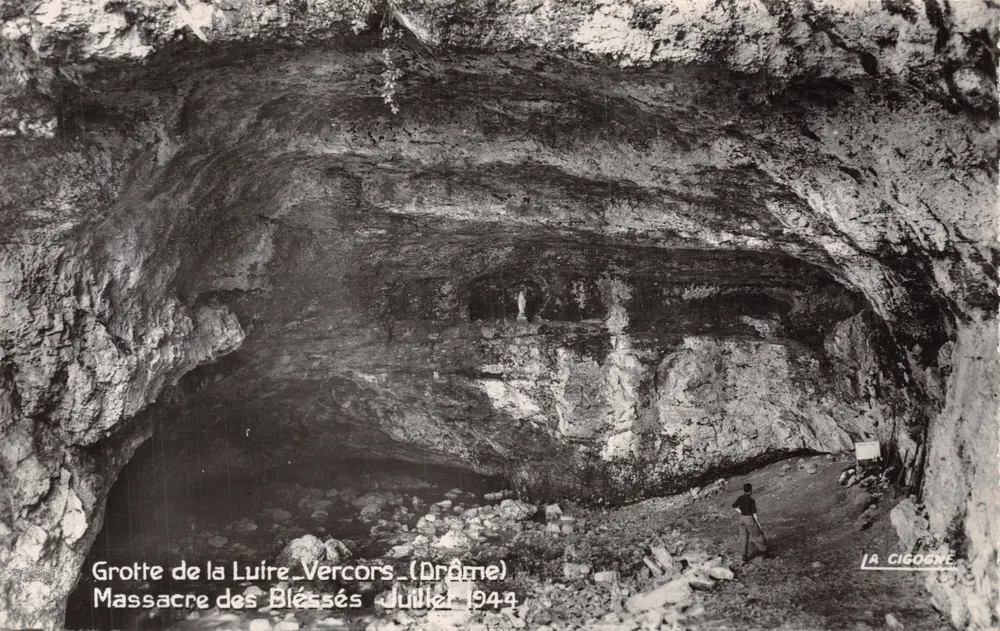 Grotte de la Luire - Vercors (Drôme) — Massaker der Verwundeten — Verleger LA CIGOGNE - Vorderseite
