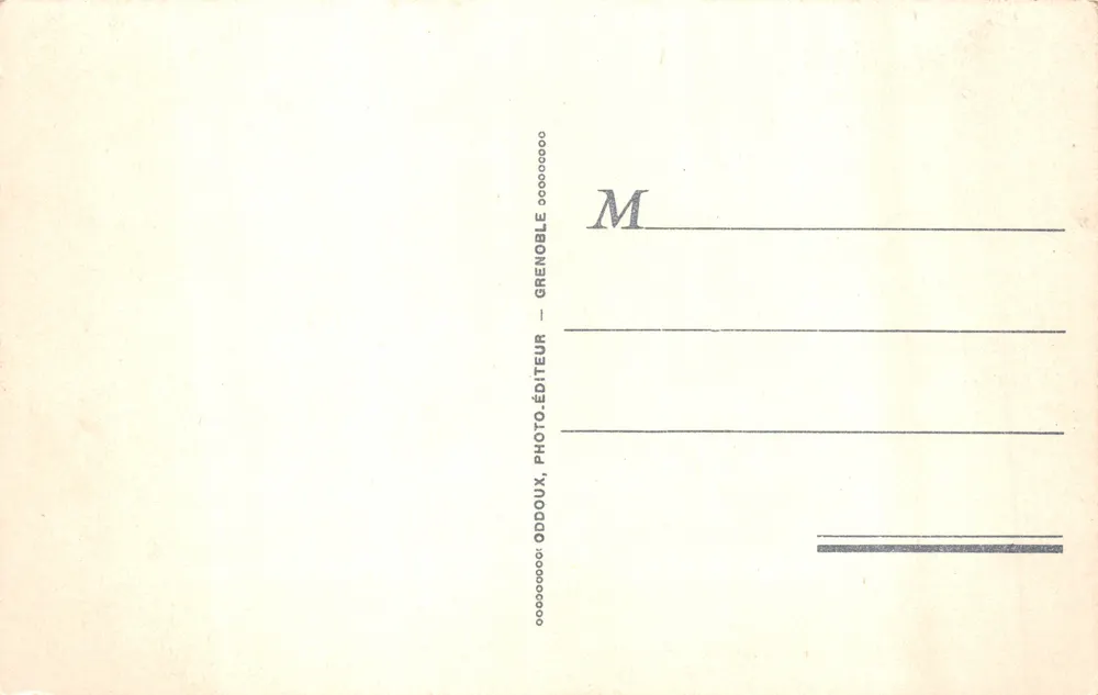 Monestier de Clermont — Le due sorelle-crocus — editore Gddouxs - Verso