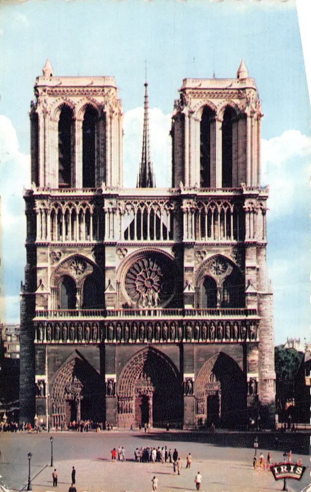 Notre-Dame de Paris — façade principale — Éditions Chantal, n° 307 - Recto