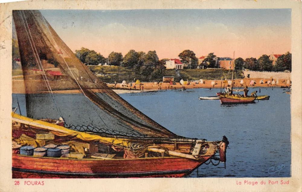 Fouaras — Der Süd-Hafen-Strand — Cie des Arts Photomécaniques - Vorderseite