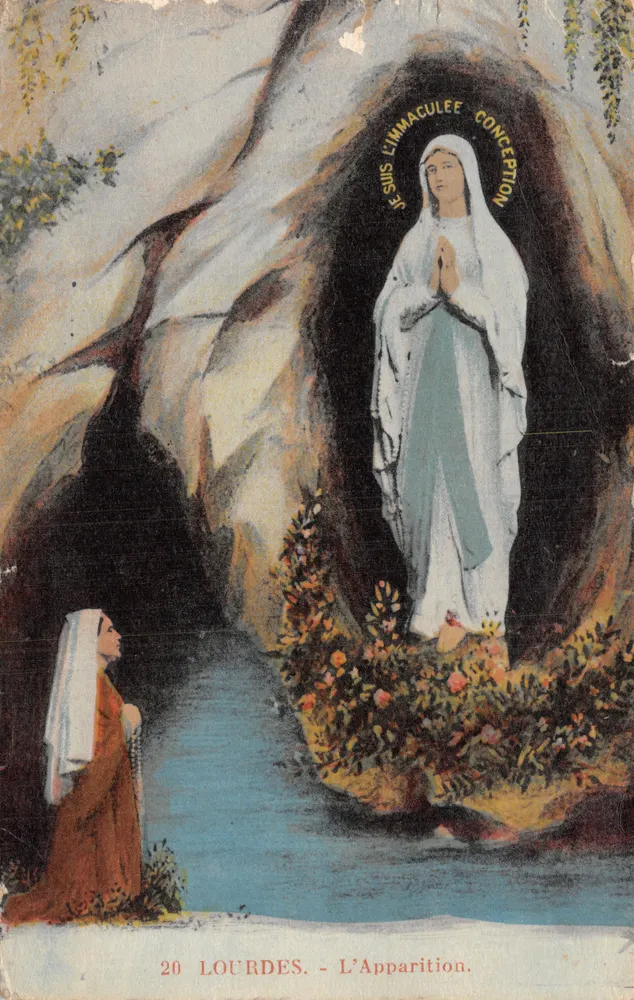 L'Apparition — Notre-Dame de Lourdes — Édition Lourdes - Recto
