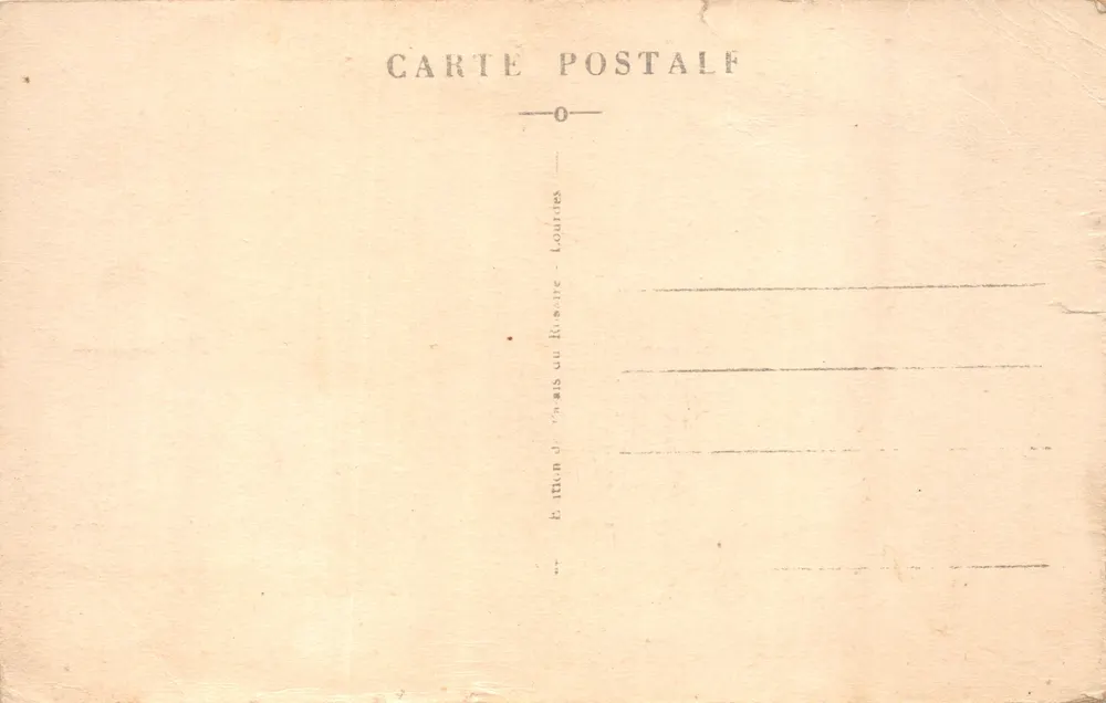 L'Apparition — Notre-Dame de Lourdes — Édition Lourdes - Verso