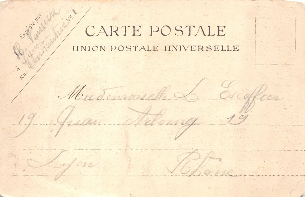 Das Kreuz Grand Hotel — Küstenpfad der Zollbeamten — Verleger Union Postale Universelle - Rückseite