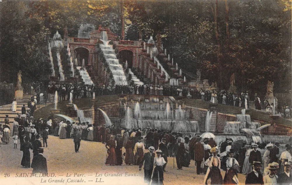 Saint-Cloud — Le Parc — Les Grandes Eaux. La Grande Cascade — LL. Éditeur LL. N° 26 - Recto