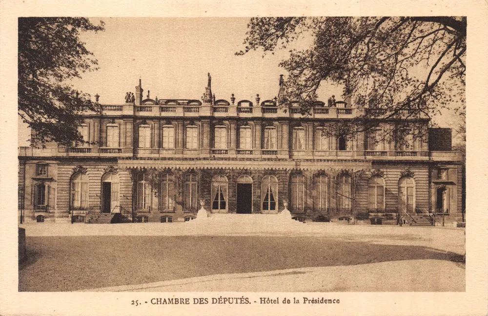 Hotel de la Présidence — Kammer der Abgeordneten — Edition Pepper - Vorderseite