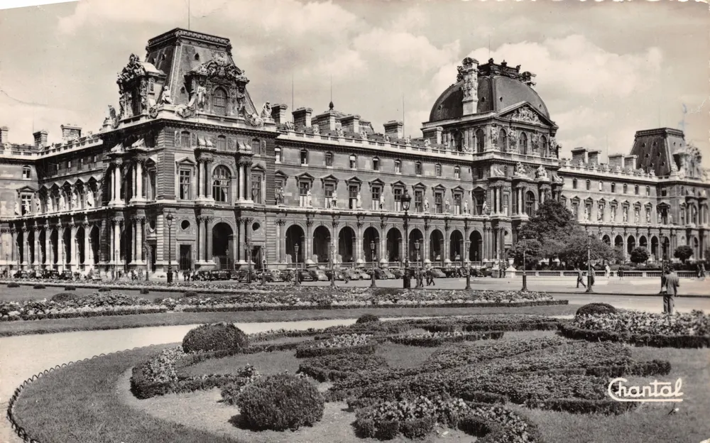 Le Louvre — vue du Cour Carrée — éditeur Chantal - 앞면