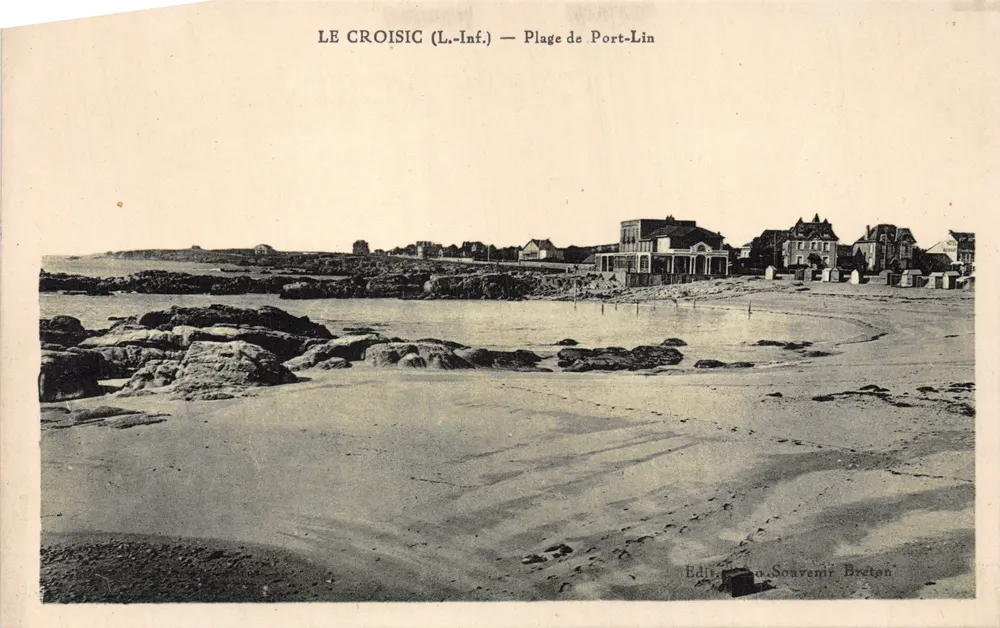 Le Croisic (S.-W.) — Strande von Port-Lin — Verleger Souvenir Breton - Vorderseite