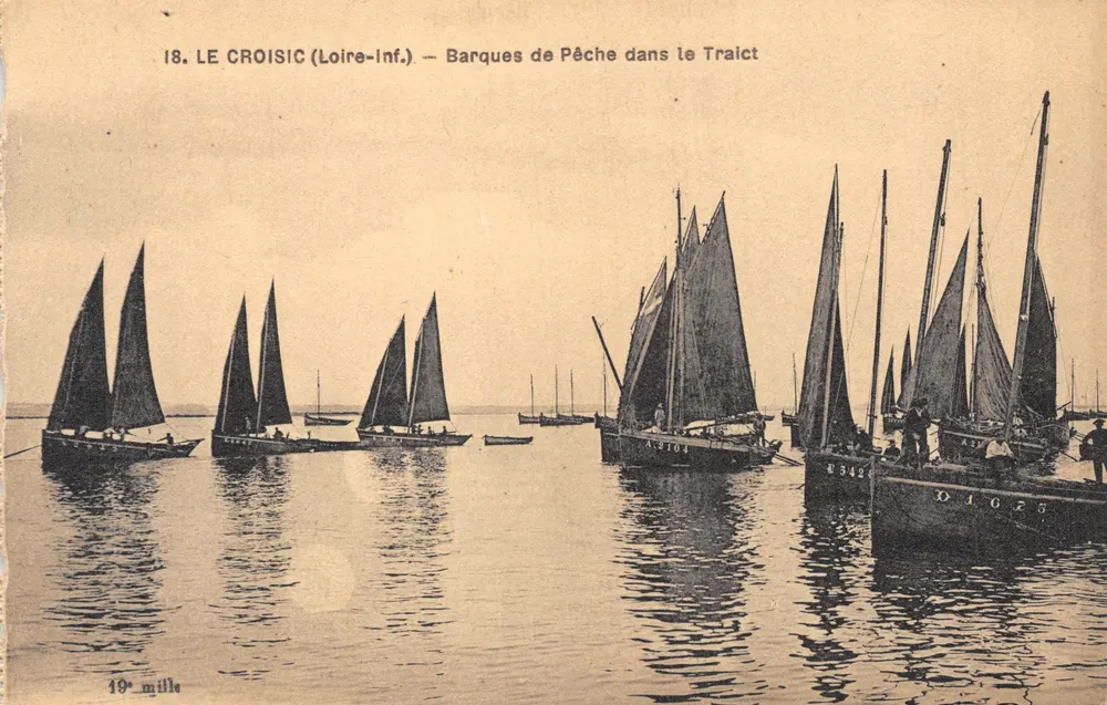 Le Croisic (Loire-Inf.) — Fischerboote im Traict — Imp. Chapeau, Nantes - Vorderseite