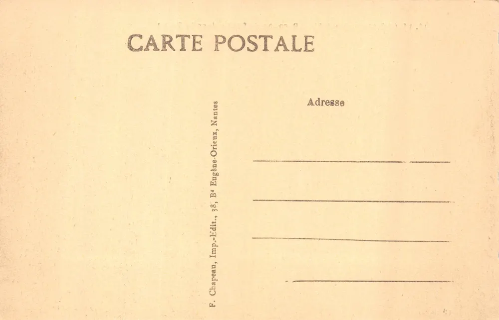 Le Croisic (Loire-Inf.) — Fischerboote im Traict — Imp. Chapeau, Nantes - Rückseite