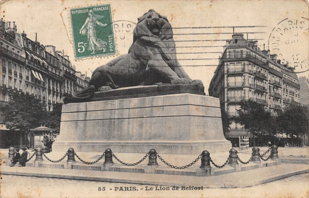 Paris — Der Löwe von Belfort — anonymer Verleger, Nr. 85 - Vorderseite