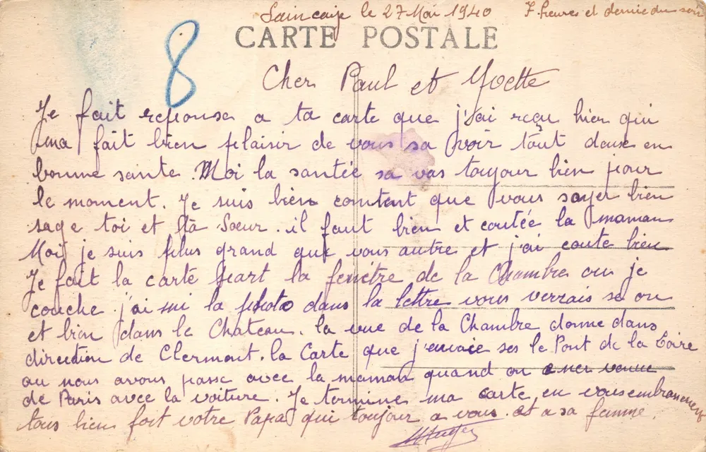 Nevers — Allgemeiner Blick von den Montapins — Verlag: J. Lefebvre Druck - Rückseite