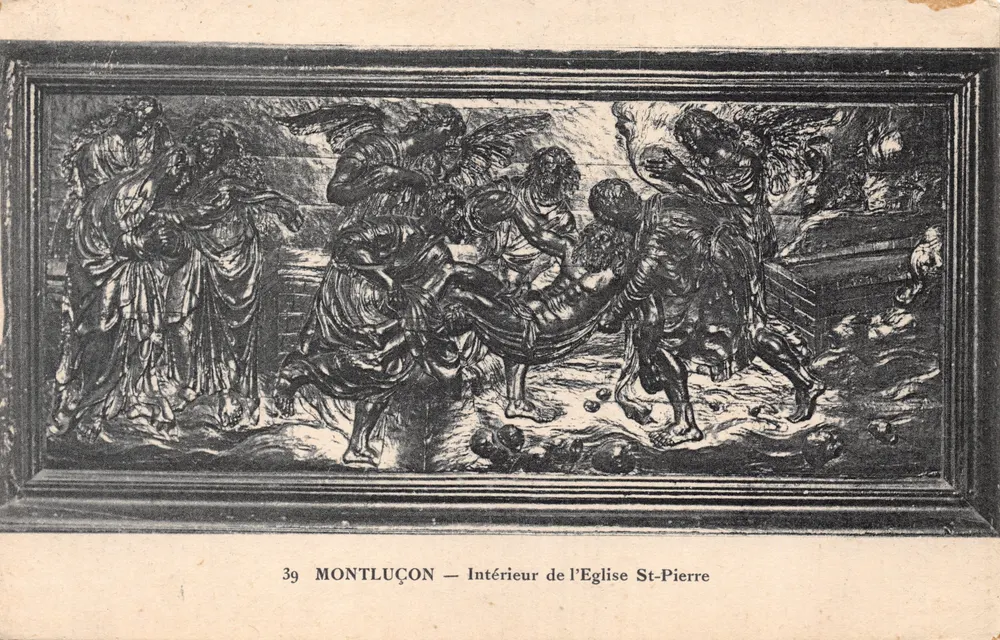 Montluçon — Innenansicht der Kirche St-Pierre — unbekannter Verlag, Nr. 39 - Vorderseite