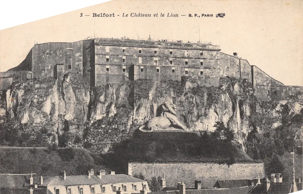 Belfort — Das Schloss und der Löwe — B.F., Paris - Vorderseite