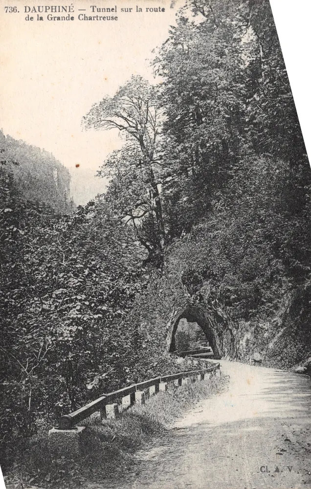 Dauphiné — Tunnel auf der Straße nach Grande Chartreuse — CLA.V. n°736 - Vorderseite
